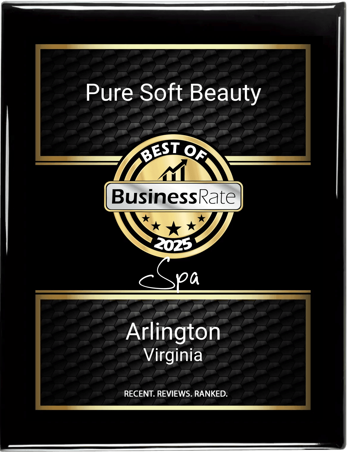 Best of BusinessRate 2025 award — Spa, Arlington, Virginia — Pure Soft Beauty